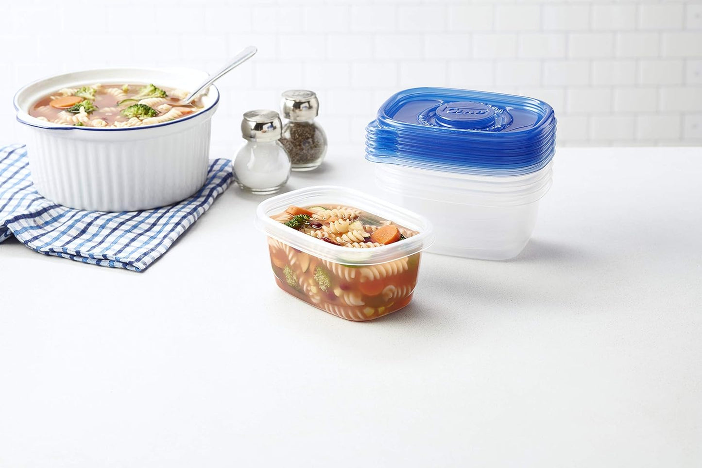 GladWare Soup & Salad Containers | Medium Rectangle, 24 oz, 5-Pack